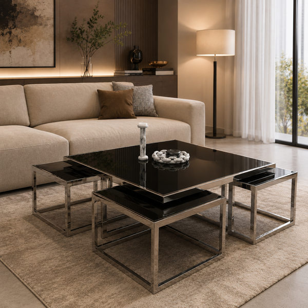 Quadra Stainless Center Table